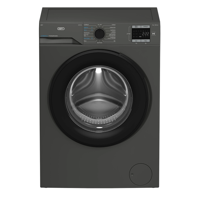 Defy | 8kg Front Loader SteamCure Technology Manhattan Grey